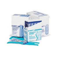 Honeywell 17000 Swift First Aid 1\" X 3\" High Visibility Blue Woven Strip Adhesive Bandage (100 Per Box)